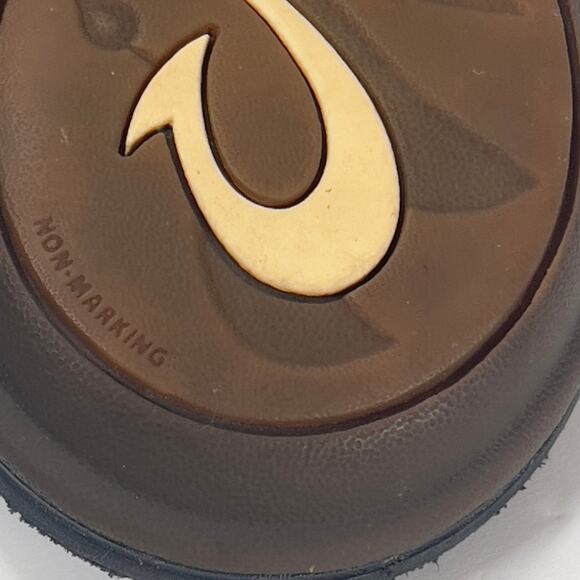 Olukai Black Leather Strappy Thong Sandals Women's 10 Beachy Summer Party - Picture 13 of 14